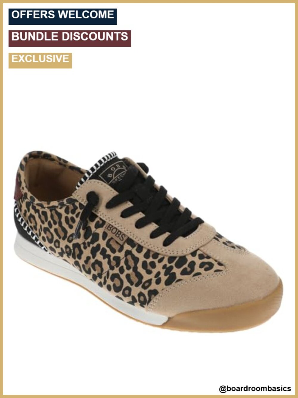 Skechers Bobs Slip-On Fashion Sneakers Memory Foam Canvas